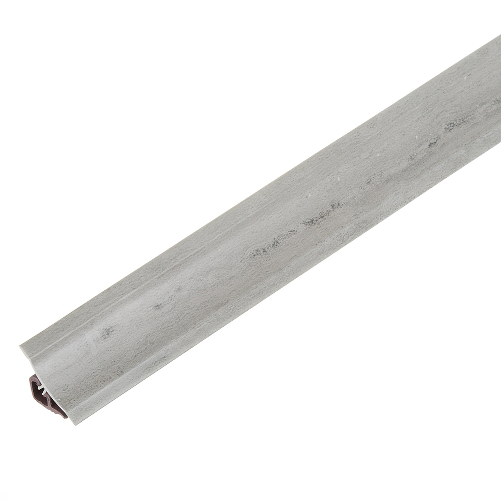 Плинтус для столешниц 3000х23х23 мм травентин gray пластик с заглушками Korner