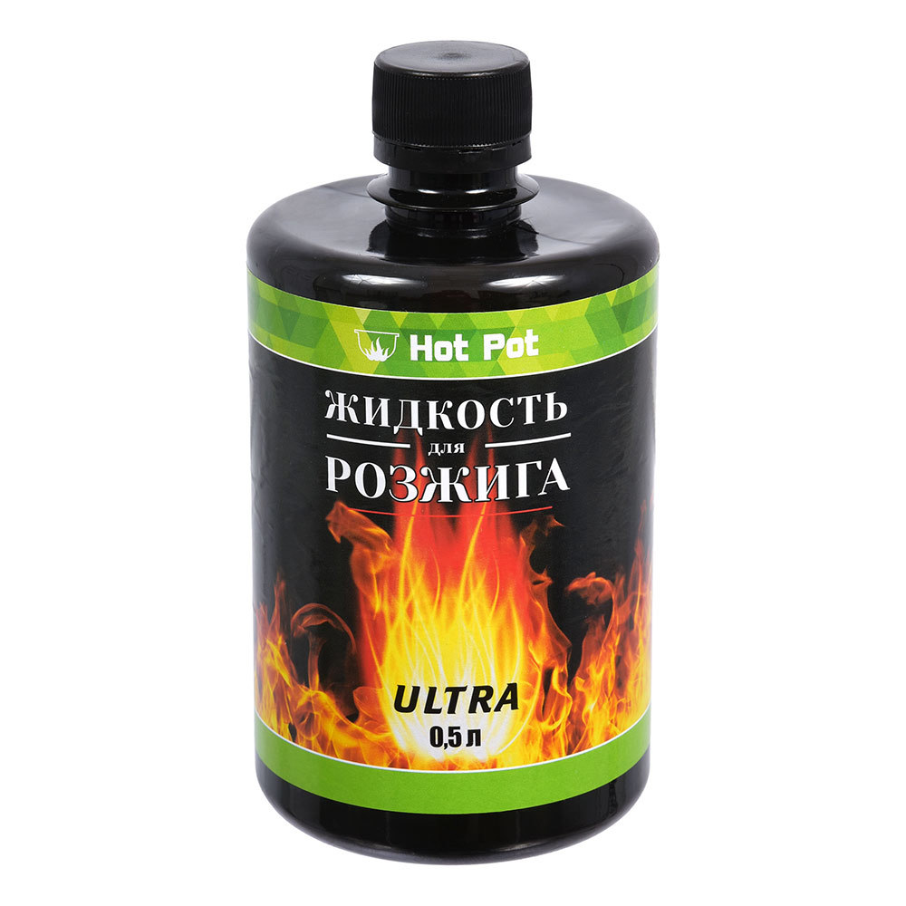 Жидкость для розжига Hot Pot Ultra углеводородная 0,5 л hot pot жидкость для розжига 1 л углеводородная ultra