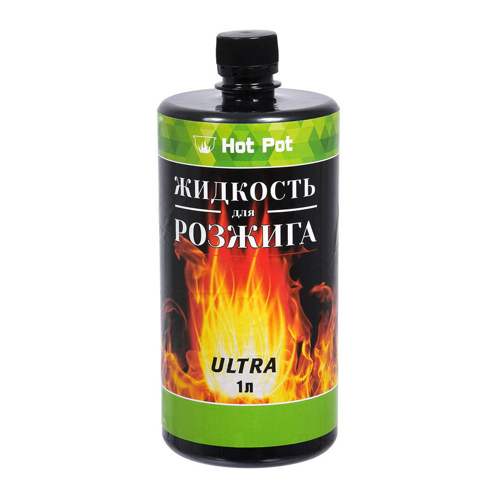 Жидкость для розжига Hot Pot Ultra углеводородная 1 л жидкость для розжига 0 22 л углеводородная hot pot ultra