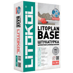Штукатурка цементная Litokol Litoplan Base универсальная 25 кг