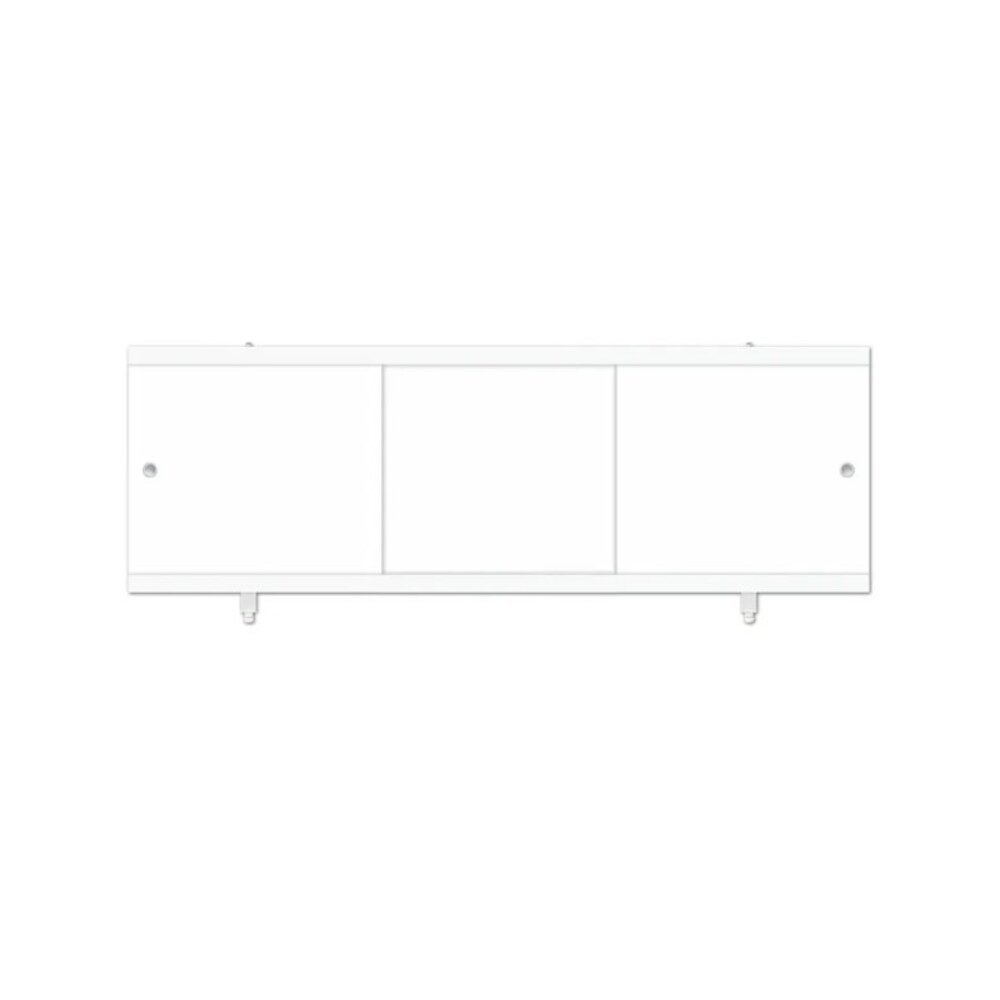 Экран для ванны фронтальный Метакам Монолит-М ПВХ 150х57 см белый раздвижной (19552)