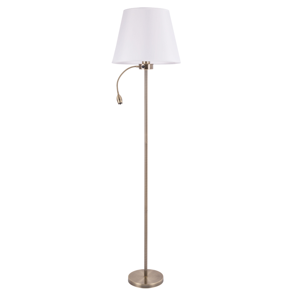 фото Торшер arte lamp е27 60 вт античная бронза ip20 (a2581pn-2ab)