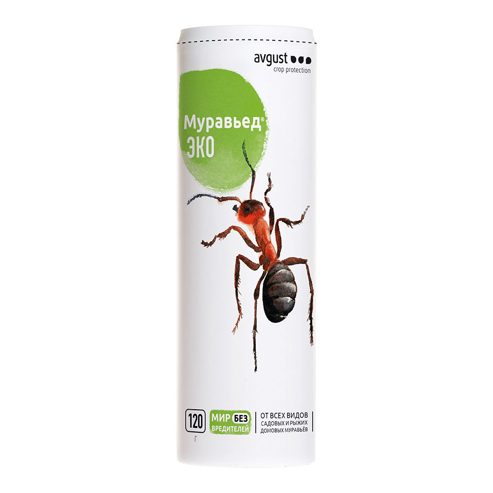 средство защиты от всех видов мураьев муравьед супер avgust 120 г Средство для защиты растений от муравьев Avgust Муравьед Эко 120 г
