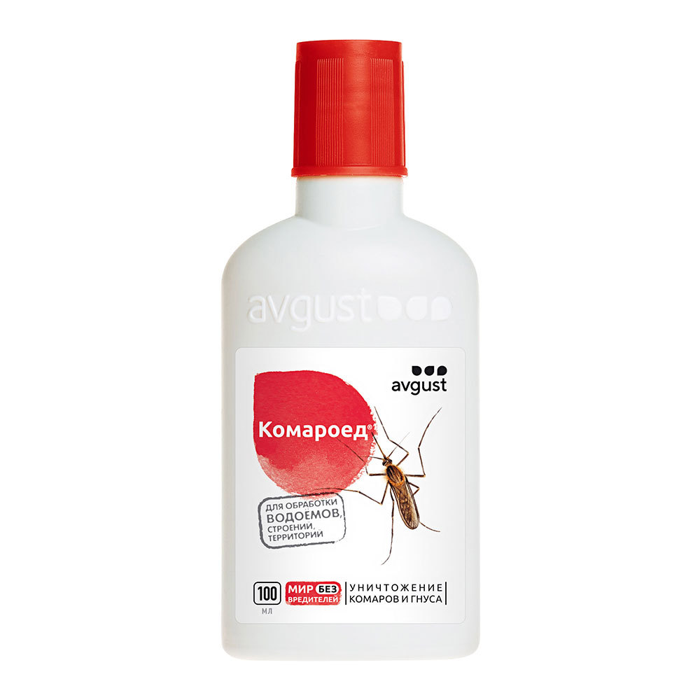 Средство для защиты растений от комаров Avgust Комароед 100 мл средство защиты от комаров sc johnson off after bite 25ml 23980