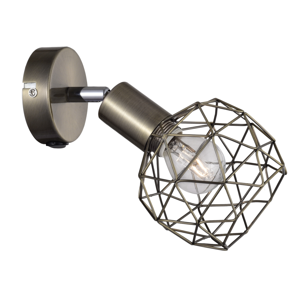 Спот настенный Arte Lamp Sospiro E14 40 Вт 2 кв.м бронза IP20 (A6141AP-1AB)