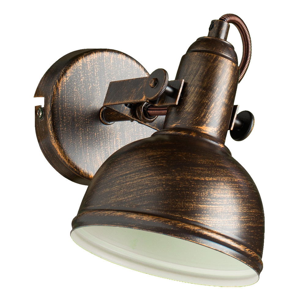 фото Спот настенно-потолочный накладной коричневый arte lamp martin e14 40 вт ip20 под 1 лампу (a5213ap-1br)