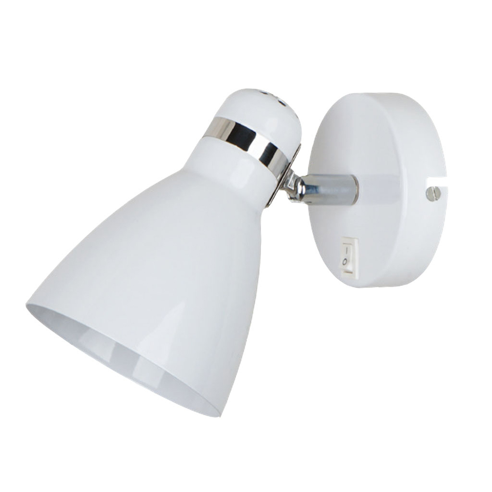 фото Спот настенно-потолочный накладной белый arte lamp mercoled e14 40 вт ip20 под 1 лампу (a5049ap-1wh)