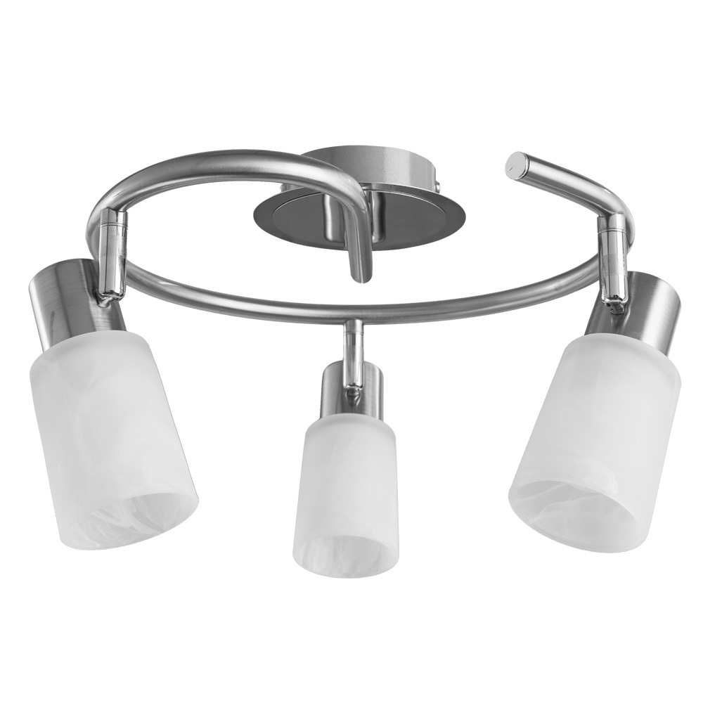 Спот потолочный Arte Lamp Cavalletta E14 120 Вт 6 кв.м серебристый/белый IP20 (A4510PL-3SS) спот накладной arte lamp cavalletta e14 40 вт серебристый ip20 a4510ap 1ss