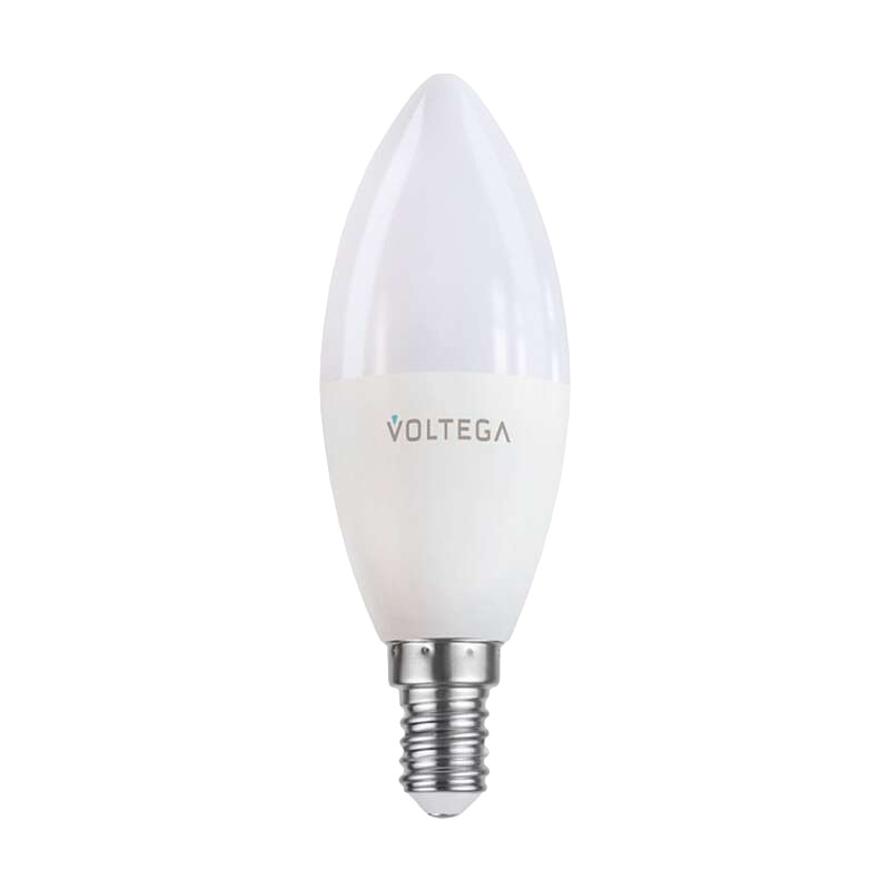 фото Лампа умная voltega wi-fi bulbs светодиодная диммируемая e14 5 вт теплый/холодный 2700-6500 к ip20 свеча