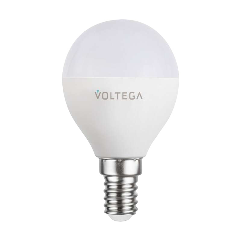 фото Лампа умная voltega wi-fi bulbs светодиодная e14 5 вт теплый/холодный 2700-6500 к ip20 шар