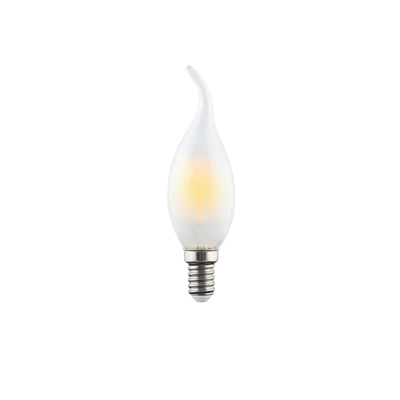 Лампа светодиодная филаментная Voltega E14 2800К 6 Вт 550 Лм 220-240 В свеча на ветру матовая