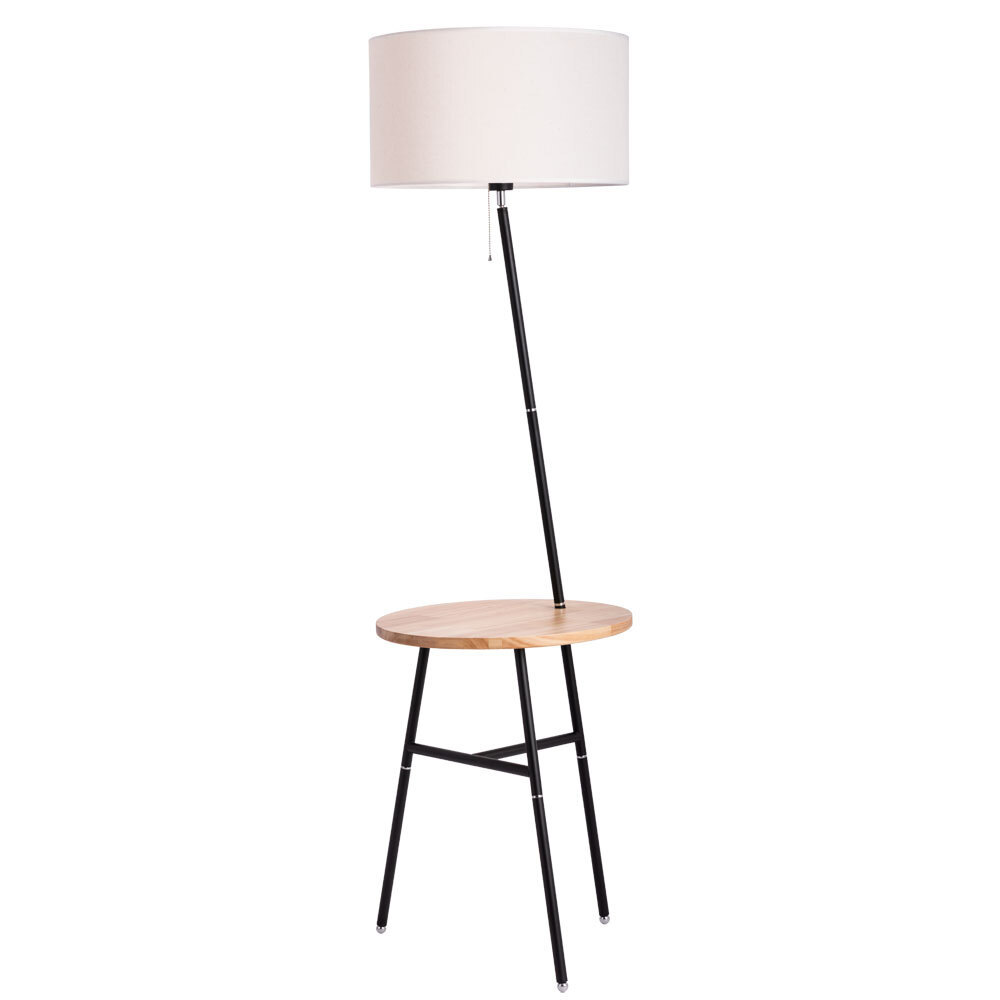 фото Торшер arte lamp e27 60 вт белый ip20 (a9202pn-1bk)