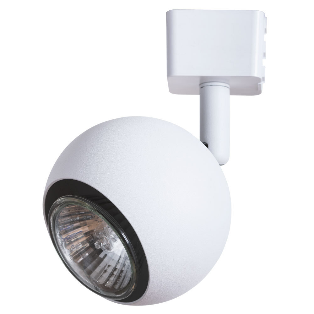 фото Светильник трековый arte lamp brad (a6253pl-1wh) gu10 35 вт 220 в черный ip20