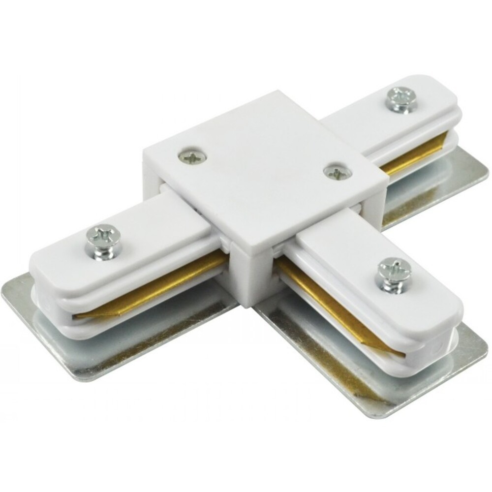 фото Коннектор для шинопровода arte lamp track accessories (a140033) т-образный 220 в белый ip20 20х50х100 мм