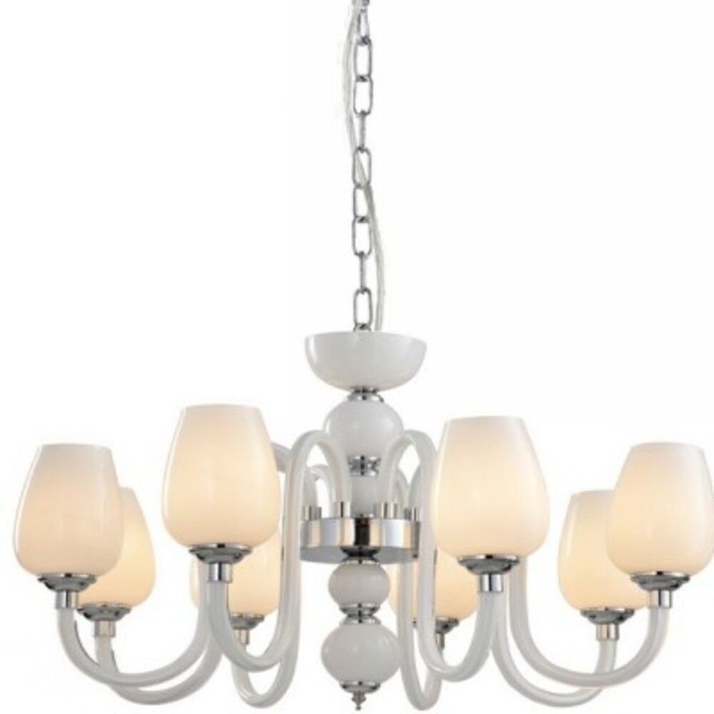 фото Люстра потолочная arte lamp lavinia (a1404lm-8wh) e14 320 вт 220 в ip20