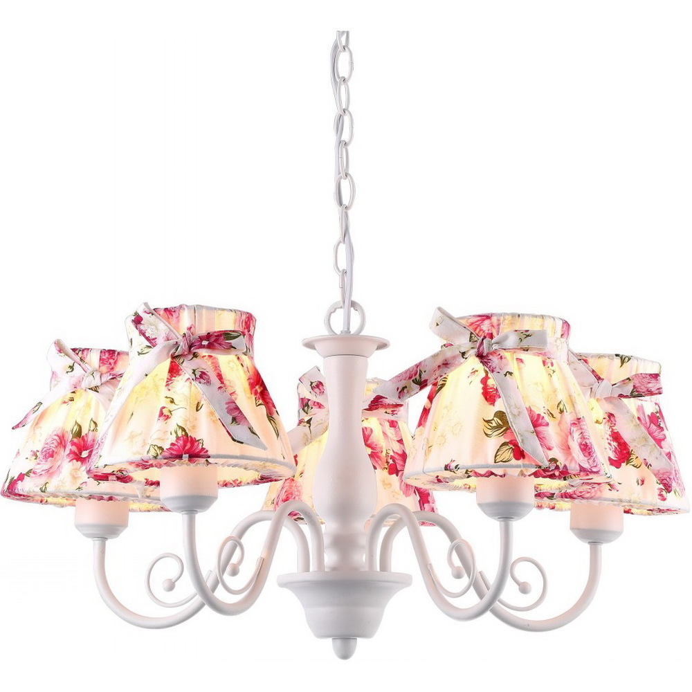 фото Люстра потолочная arte lamp margherita e27 200 вт 10 кв.м (a7021lm-5wh)