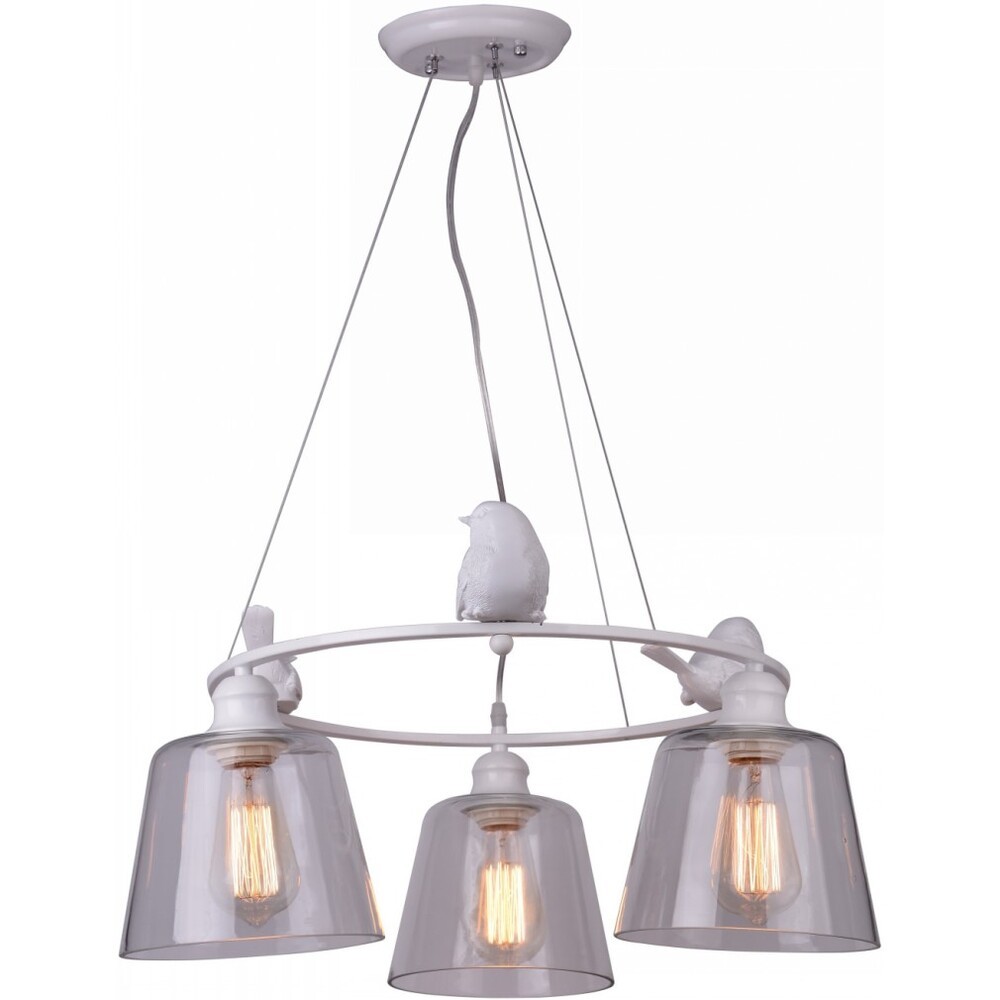 фото Люстра потолочная arte lamp passero (a4289lm-3wh) e27 120 вт 220 в ip20