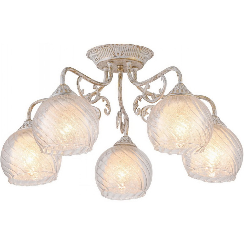 

Люстра потолочная Arte Lamp Charlotte E27 300 Вт 12 кв.м (A7062PL-5WG)