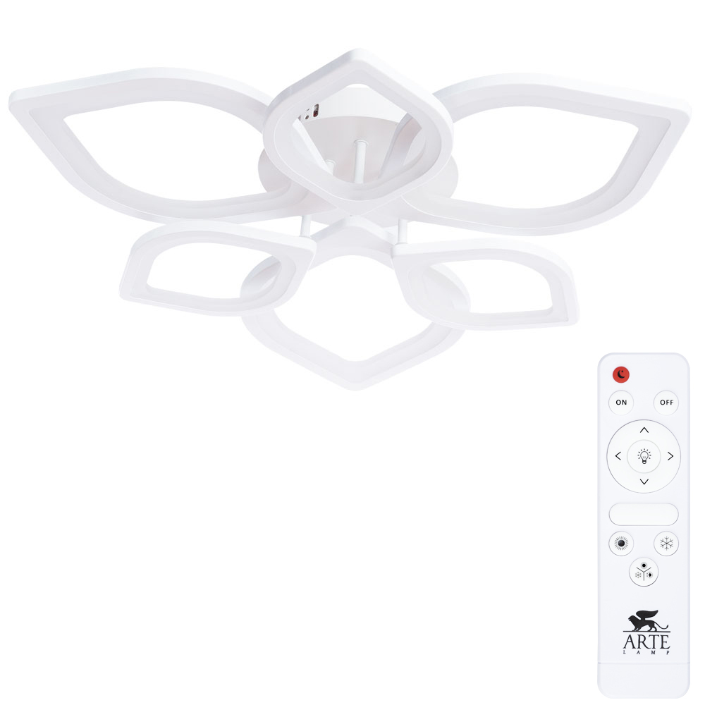 

Люстра светодиодная потолочная Arte Lamp Polli 174 Вт 3000-6000К 21 кв.м (A2531PL-6WH)