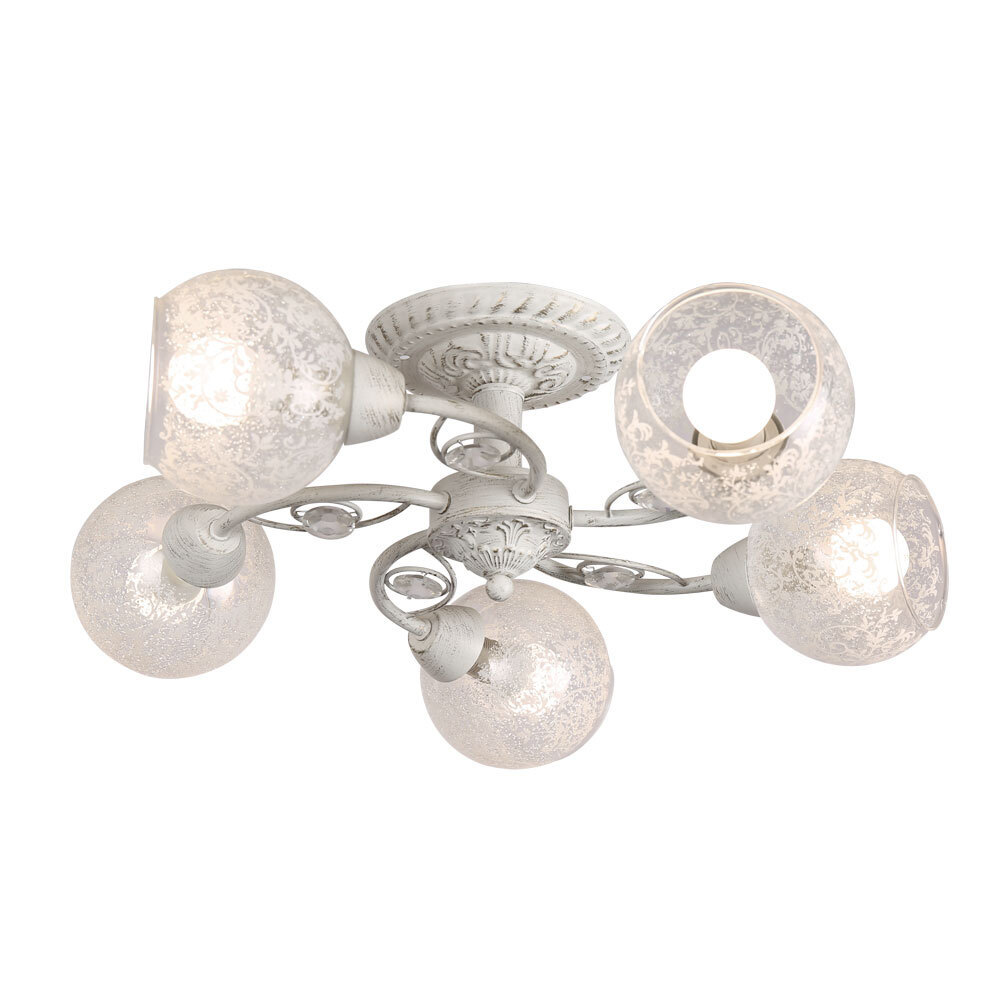 

Люстра потолочная Arte Lamp Cristy E14 300 Вт 13 кв.м (A5028PL-5WH)