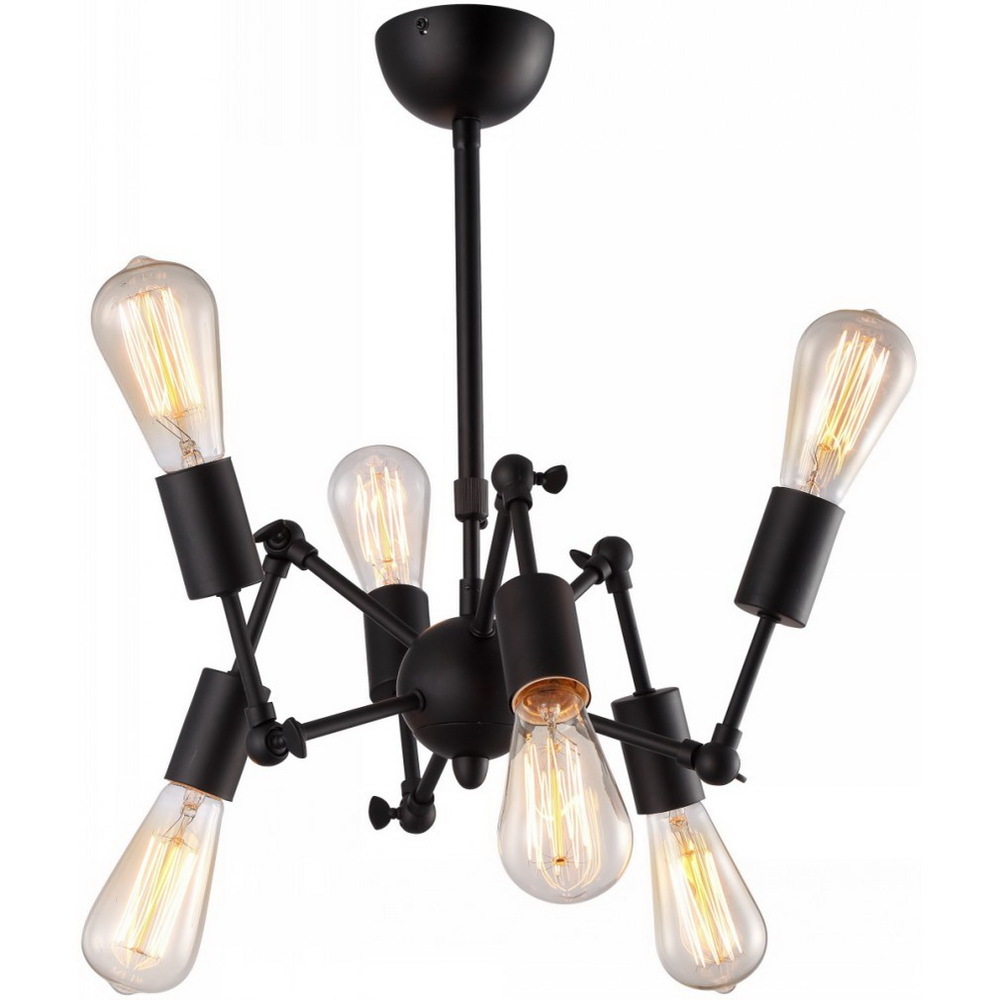 

Люстра потолочная Arte Lamp Roots E27 240 Вт 9 кв.м (A9190LM-6BK)