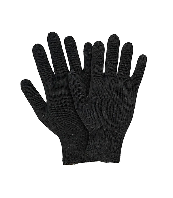 Перчатки шерстяные утепленные черные 10 (XL) перчатки рабочие утепленные усиленные berta хлопковые размер xl