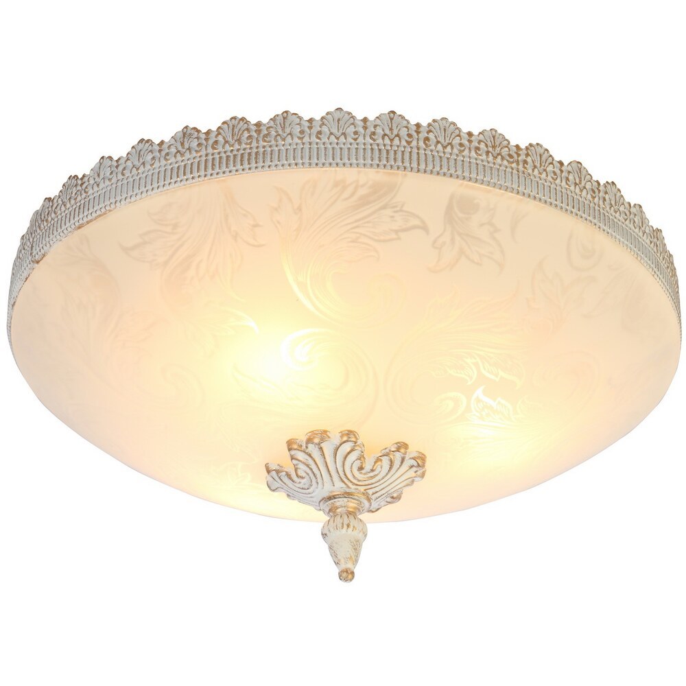 фото Светильник arte lamp crown настенно-потолочный e27 60 вт белый ip20 470х463х125 мм (a4541pl-3wg)