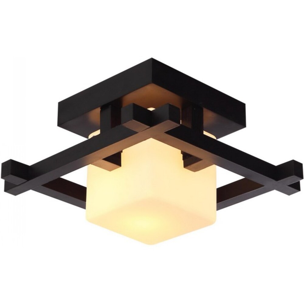 фото Светильник arte lamp woods настенно-потолочный e27 60 вт белый ip20 330х330х250 мм (a8252pl-1ck)