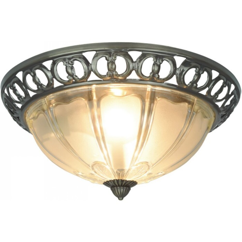 фото Светильник arte lamp porch настенно-потолочный e27 60 вт белый ip20 120х320х320 мм (a1306pl-2ab)