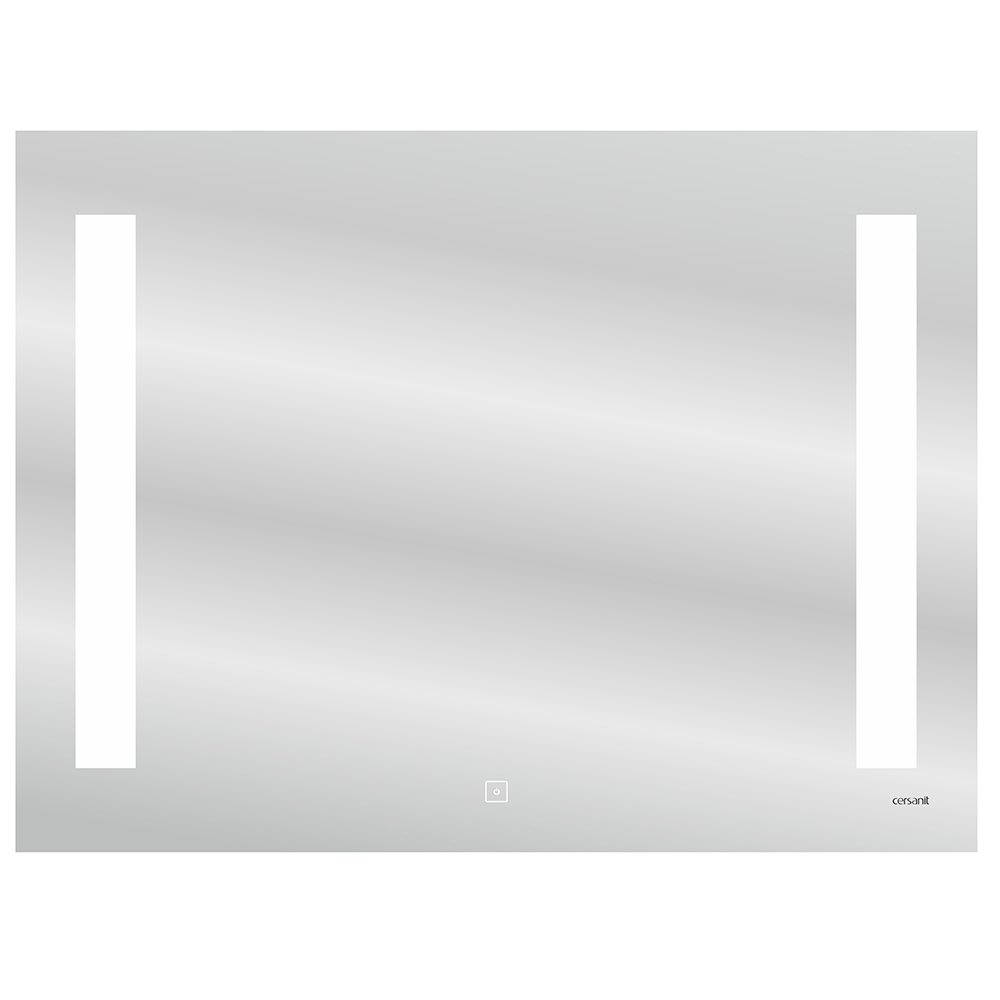 

Зеркало с подсветкой 80х60 см Cersanit Led Base, Серебро