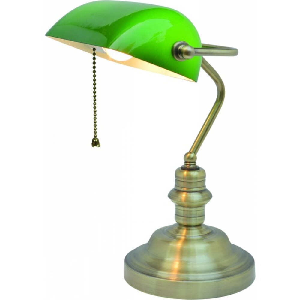 фото Лампа настольная arte lamp banker (a2492lt-1ab) e27 60 вт 220 в ip20