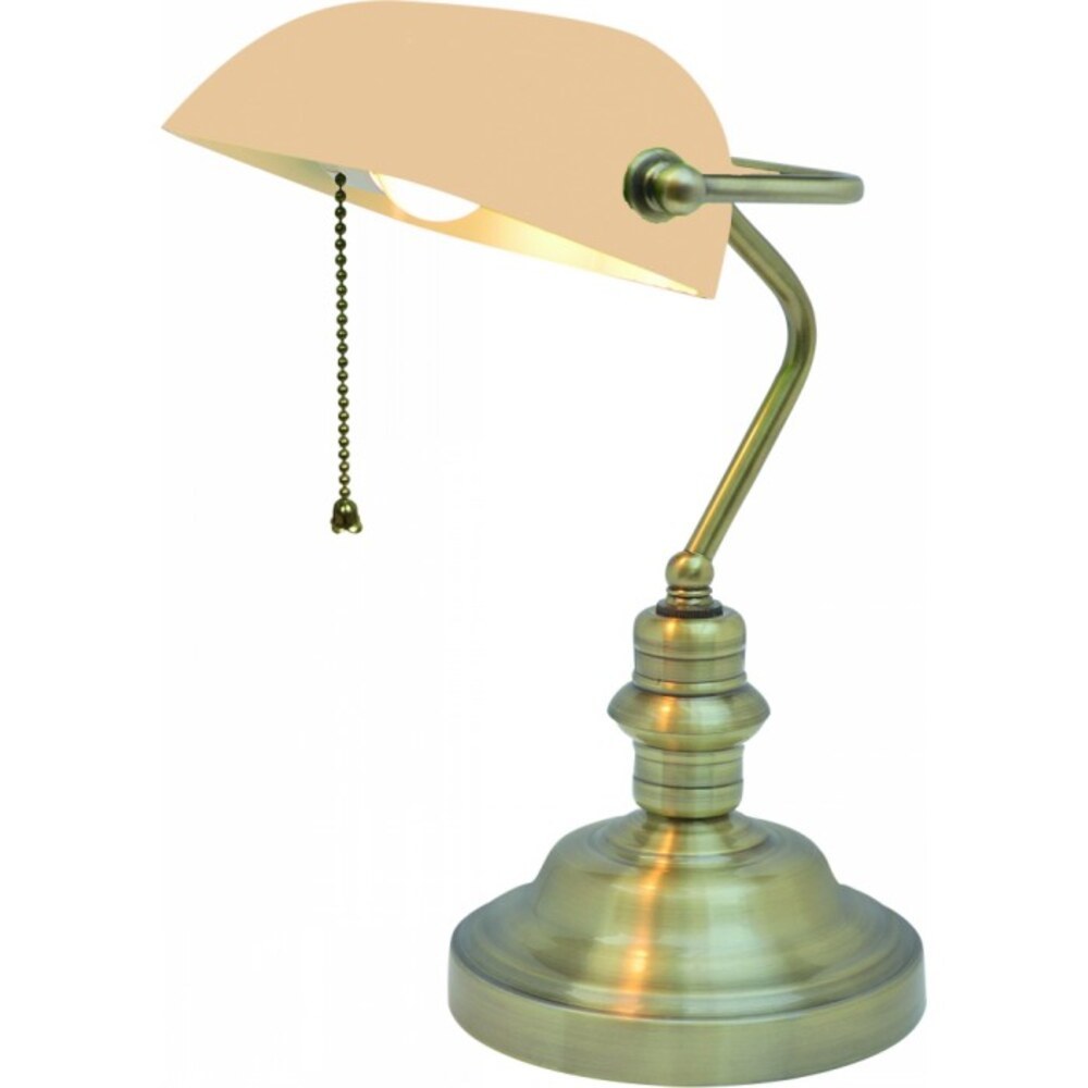 Лампа настольная E27 60 Вт Arte Lamp Banker (A2493LT-1AB) настольная лампа artelamp banker a2493lt 1ab белая античная бронза