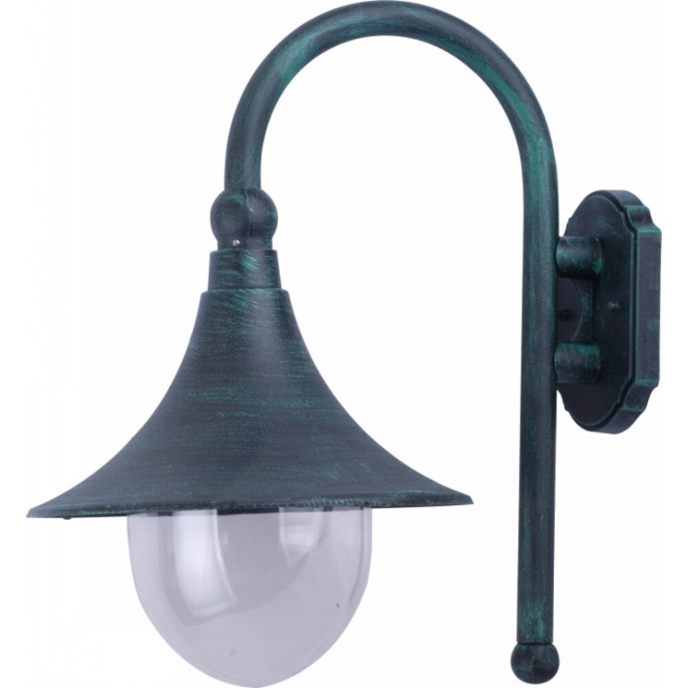 

Светильник садово-парковый настенный Arte Lamp Malaga старая медь E27 75 Вт IP44 (A1082AL-1BG)