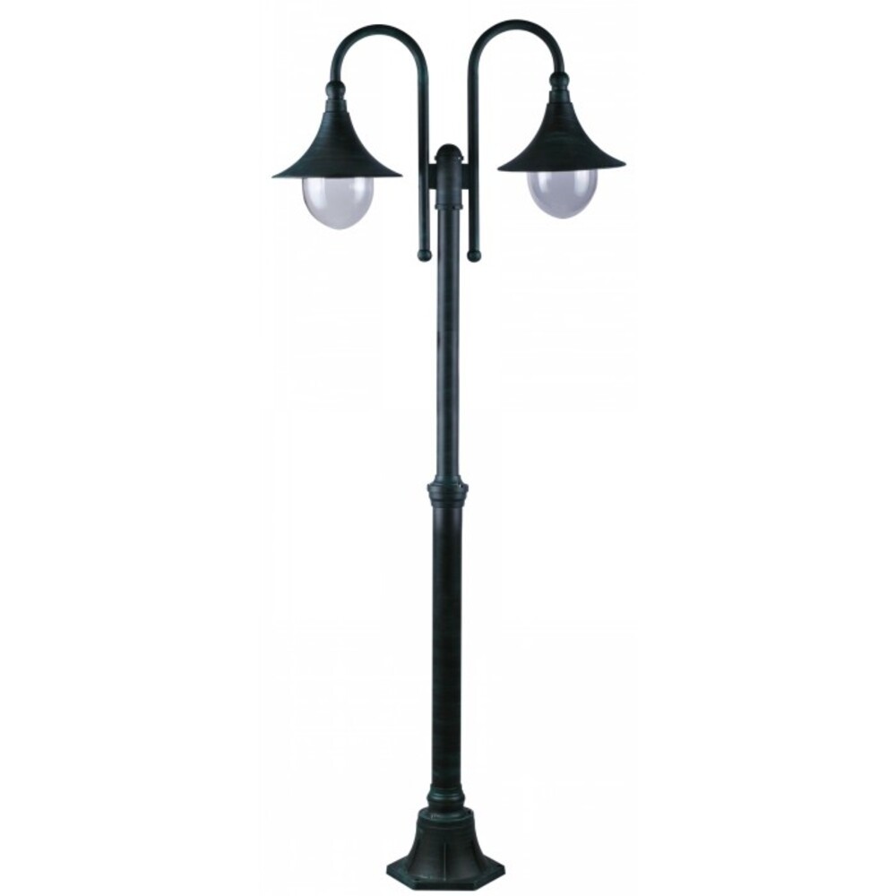 фото Светильник уличный ландшафтный arte lamp malaga e27 75 вт 220 ip44 (a1086pa-2bg)