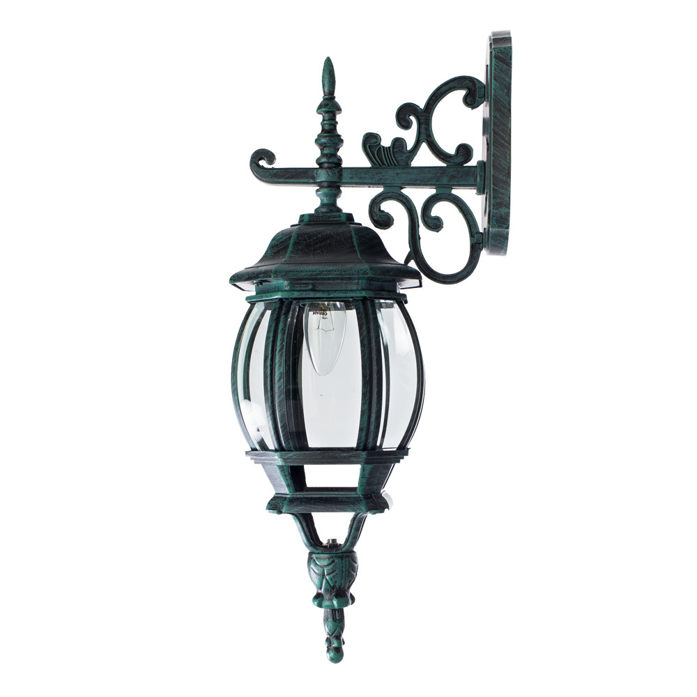 фото Светильник уличный настенный arte lamp atlanta e27 75 вт 220 ip43 (a1042al-1bg)