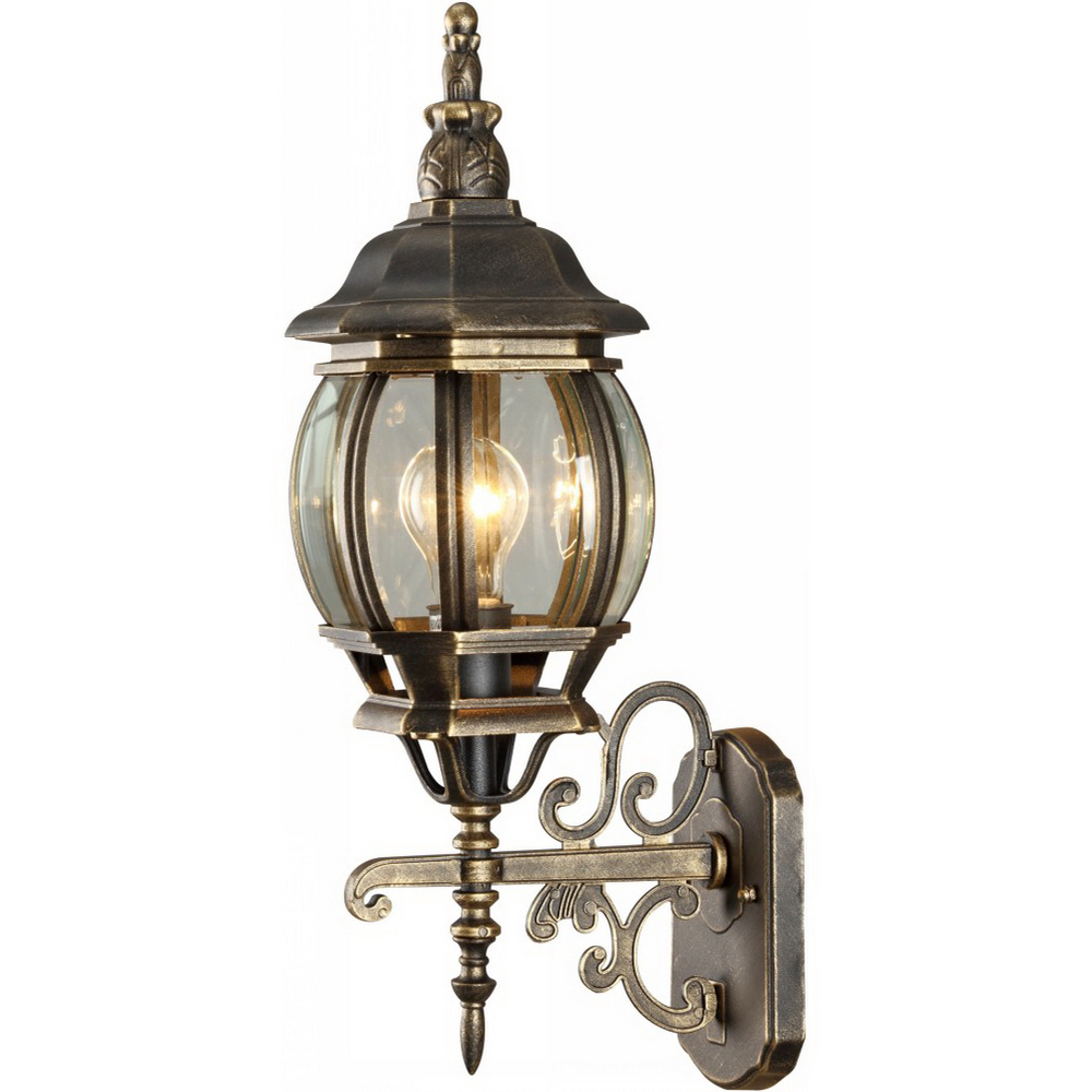 фото Светильник уличный настенный arte lamp atlanta e27 75 вт 220 ip43 (a1041al-1bn)