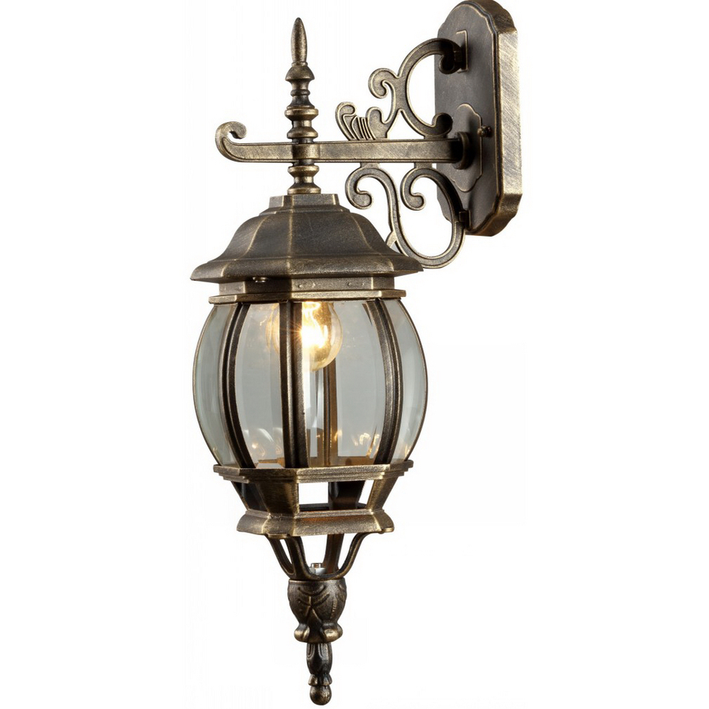 фото Светильник уличный настенный arte lamp atlanta e27 75 вт 220 ip43 (a1042al-1bn)