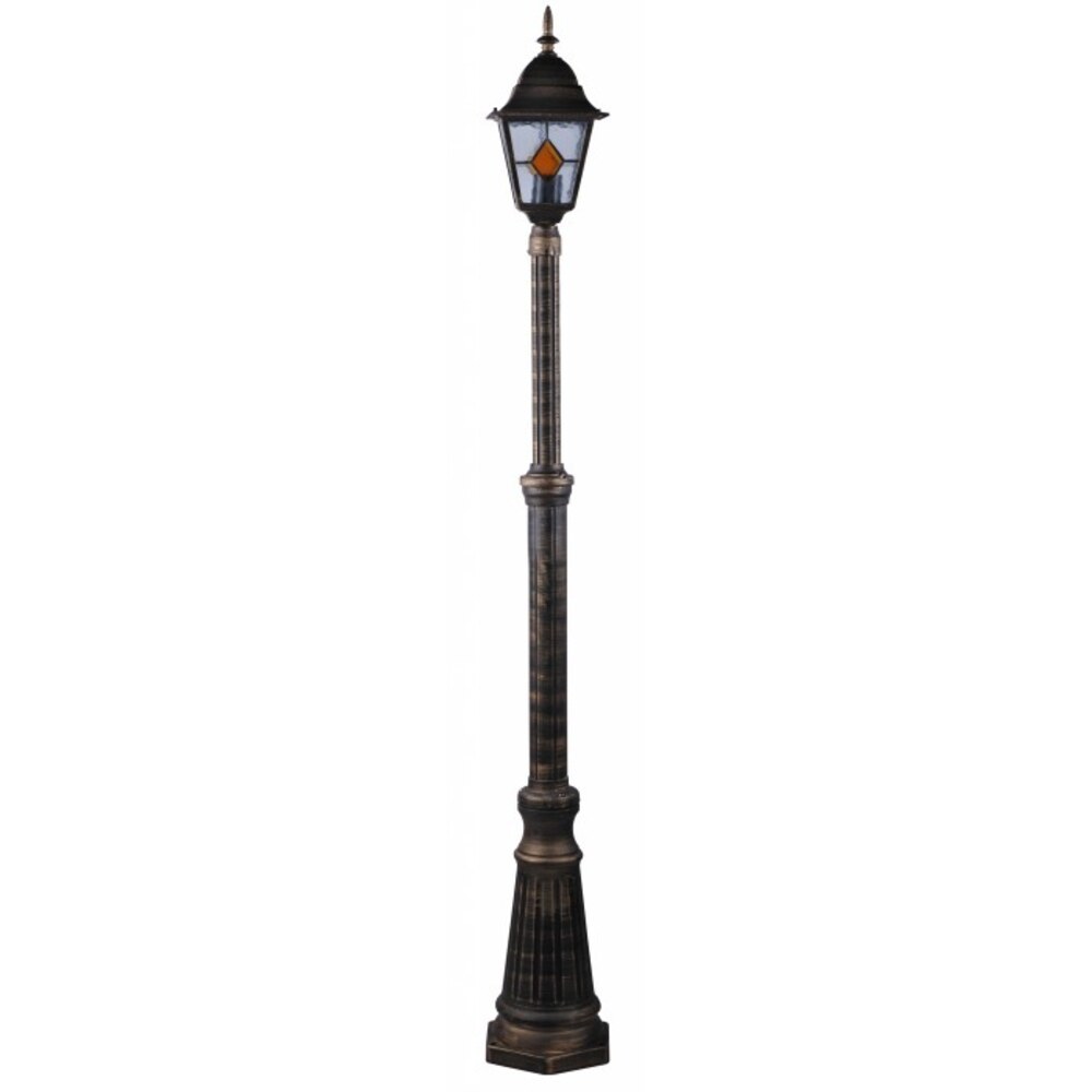 Светильник садово-парковый Arte Lamp Berlin черно-золотой 610 мм E27 75 Вт IP44 (A1017PA-1BN)