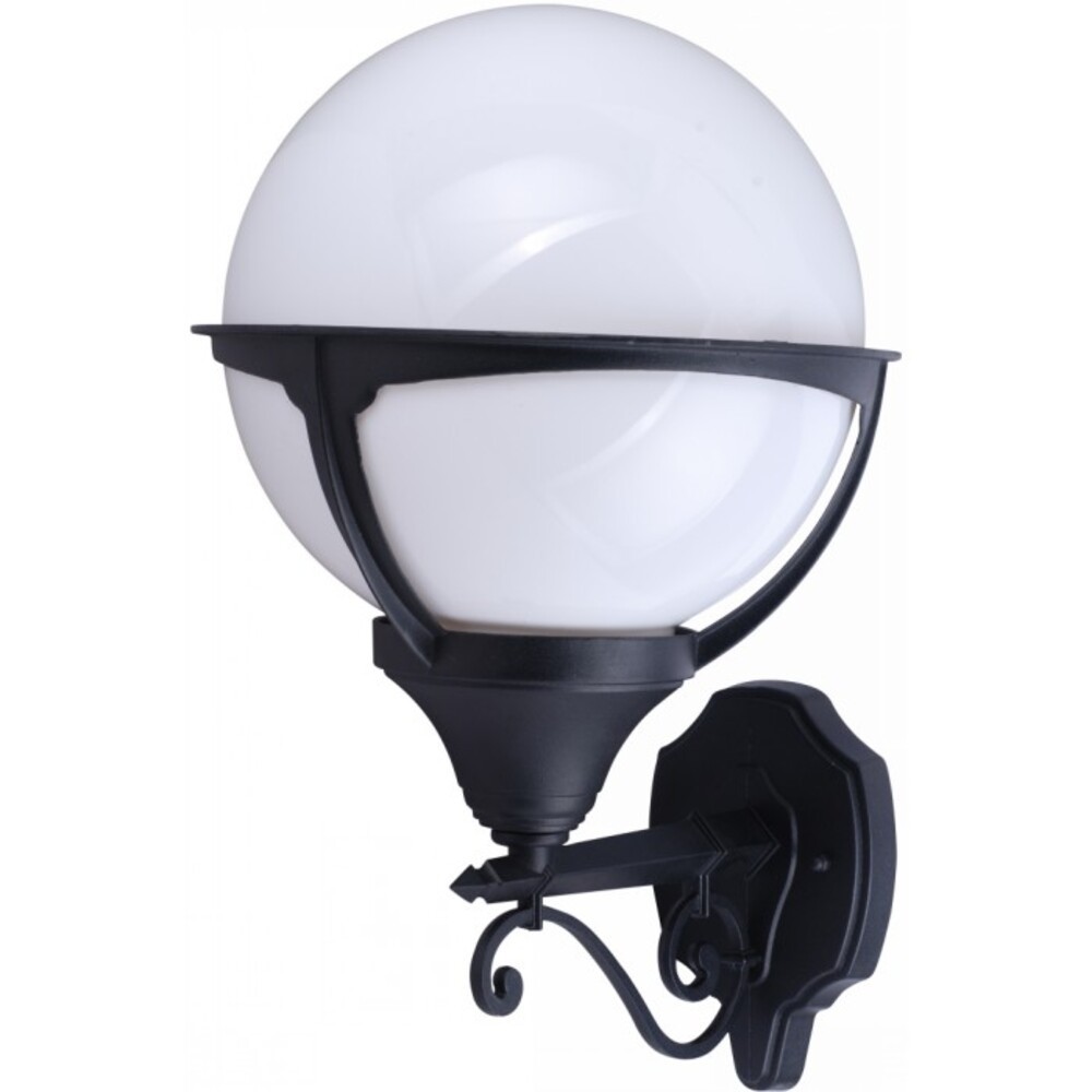 Светильник садово-парковый настенный Arte Lamp Monaco черный E27 75 Вт IP44 (A1491AL-1BK)