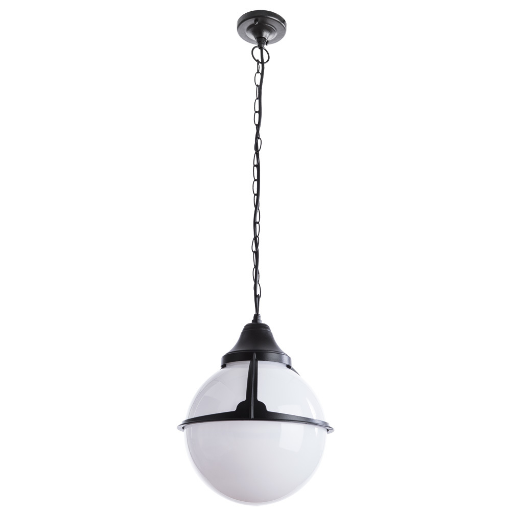 фото Светильник уличный подвесной arte lamp monaco e27 75 вт 220 ip44 (a1495so-1bk)