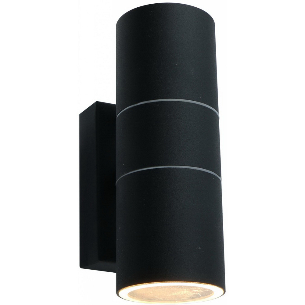 фото Светильник уличный настенный arte lamp mistero gu10 35 вт 220 ip44 (a3302al-2bk)