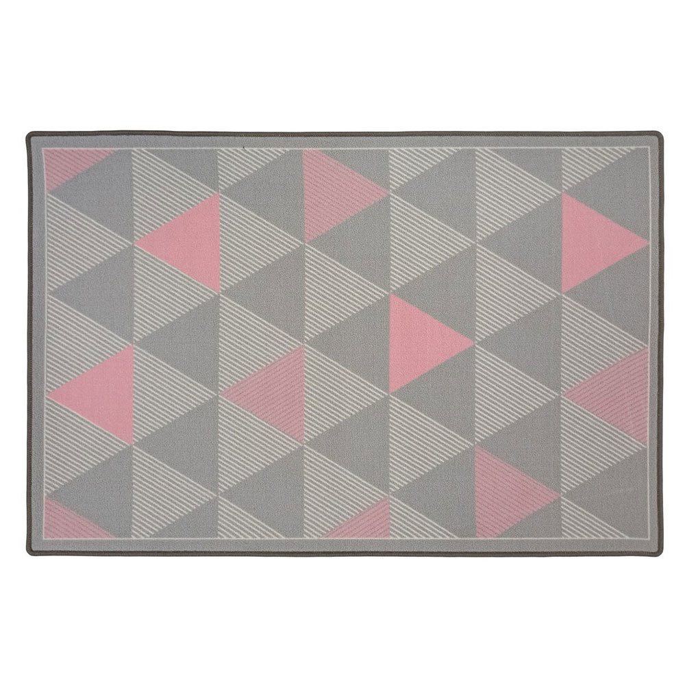 фото Ковер 1х1,5 м прямоугольный персей серо-розовый нева тафт