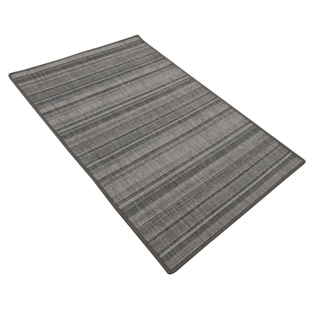 фото Ковер 1,2х1,8 м прямоугольный эридан серый безворсовый нева тафт