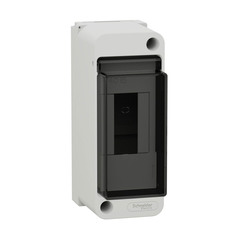 Щит распределительный навесной Systeme Electric Easy9box пластиковый IP40 140х85х55 мм 2 модуля прозрачная дверь белый