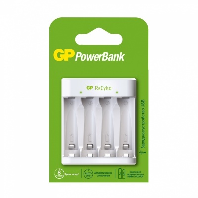 Зарядное устройство GP (GP E411-2CRB1) PowerBank 5 В зарядное устройство gp e411 2crb1