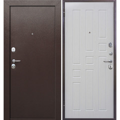 Дверь входная Ferroni Гарда правая медный антик - белый ясень 860х2050 мм