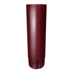 Труба водосточная Grand Line металлическая d90 мм 2,5 м красное вино RAL 3005