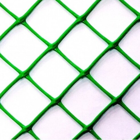 Сетка пластиковая заборная 1,5х20 м зеленая ячейка ромб 55х55 мм ...
