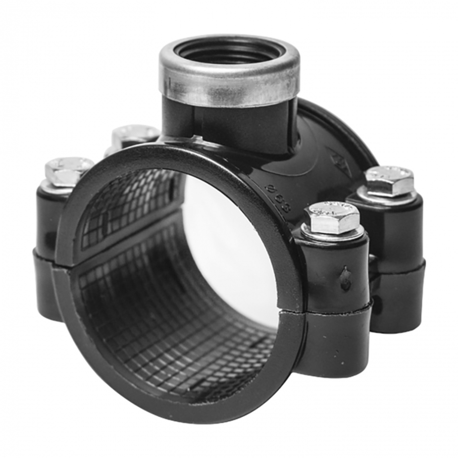 Седелка (хомут-врезка) ПЭ 160х1 ВР (г) — купить в Петровиче в Москве ...