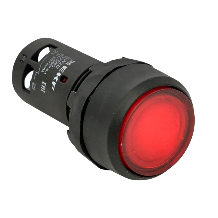 Кнопка плоская EKF PROxima SW2C-10D 230 В IP54 без фиксации с подсветкой красная (sw2c-md-r) аппаратура управления fs gt5